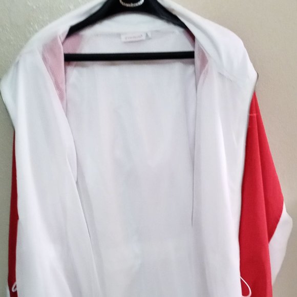 SHOEDAZZLE ANORAK JACKET/DRESS RED/WHITE SIZE M - Picture 3 of 8